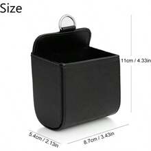 Yosoo Coche Auto Respaldo Interior Aire Ventilación Celular Organizador bolsa bolsa caja almacenamiento ordenado moneda bolso estuche con gancho (negro) - Negro - Ver 4
