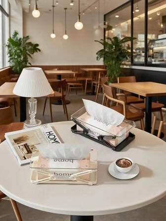 1pc Premium Adjustable Tissue Box, Creative Spring-Loaded Tissue Dispenser For Living Room, Bedroom, Dining Room, Home Use