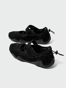 MASKERT 女士休闲鞋、女士软底芭蕾舞鞋、女士登山鞋、女士透气网眼鞋、百搭休闲鞋 - 黑色 - 查看 4