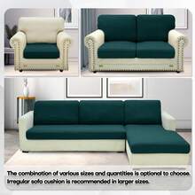 Stretch Individual Cushion Covers Sofa Cushion Couch Covers Slipcovers Soft Replacement New Pattern Furniture Protector With Elastic Bottom