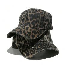 1pc Women's Leopard Print Baseball Cap, Fashion Versatile Sun Hat, Spring/Summer - Multicolor - View 1