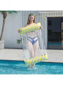 1 Piece Portable 4 In 1 Swimming Pool Hammock, PVC Water Sports Inflatable Hammock, Floating Bed Foldable Summer Floating Lounger For Pool, Beach And Other Water Activities - Overwater Hammock - View 5