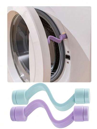 Arrêt de porte de machine à laver magnétique, ventilation, anti-odeur, anti-humidité et conception anti-pincement, avec une fixation magnétique puissante. Utilisez ce support réglable pour maintenir la porte de la machine à laver ouverte. Convient à la plupart des machines à laver et des portes de buanderie de camping-car. Verrou de porte anti-pincement de machine à laver, boucle de fixation magnétique. Indispensable pour la famille, outil de salle de bain