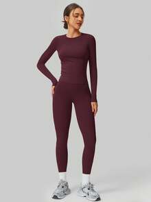 NcmRyu 1 套女式弹力紧身骑行服、舞蹈服、健身服、瑜伽运动服