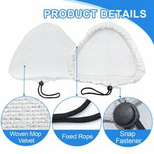 2/4/5Pcs Steam Mop Replacement Pads Compatible With H20/X5 And Most Steam Mop High Quality And Dust Cleaning Deeply Mop Replacement Pads For Kitchen Bathroom Cleaning Tools Cleaning Supplies Back To School