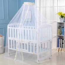 Simple Solid Color Dome Foldable Mosquito Net Mosquito Cover, Family Summer House Mosquito Net (Including Mosquito Net Only)