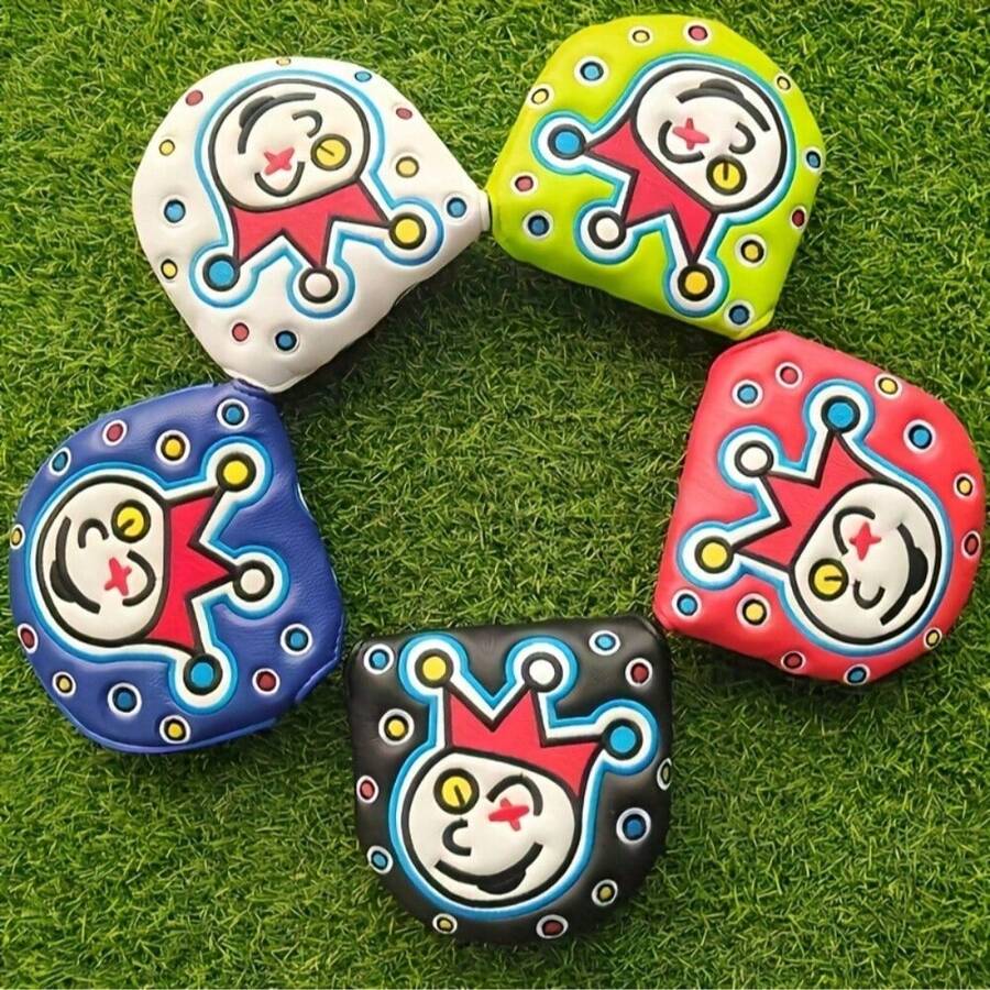 Clown Golf Club Cover, Golf Club Head Cover, Golf Putter Mallet Cover - Multicolor - View 1