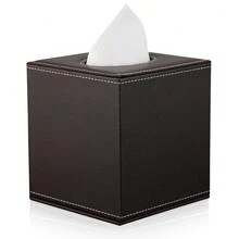 Cubierta de caja de pañuelos cuadrada - Soporte de caja de pañuelos cúbico de moda con base magnética, caja de pañuelos decorativa de PU adecuada para tocador, mesita de noche, escritorio, encimera de cocina, oficina en casa, automóvil, decoración de caja de almacenamiento, regalo festivo - Multicolor - Ver 16