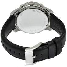 Fossil Men's Quartz Stainless Steel And Leather Watch FS4812 - Black - View 5
