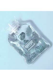 زجاجة ماء ساخن شفافة بتصميم كرتوني جديد، دفاية يدوية صغيرة محمولة قابلة لإعادة التعبئة، وسادة تدفئة للبطن، كيس ماء ساخن مقاوم للانفجار