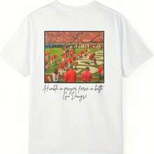Georgia Bulldogs Shirt Saturdays At San, Uni Ftstyle T-Shirt Sual, Bulldogs Fans, Game Day Taiate Wear, Unrsity Of Georgia220G Pure Cotton T-Shirt - Perfect For Relaxing Weekend Time, Picnics, And Family Gatherings, An I Gift For Parents And Relats - 白色 - 查看 1