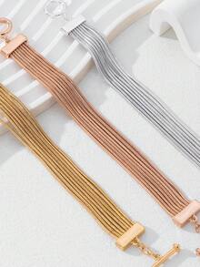 1pc Chain Bracelet, Versatile European And American Style, Suitable For Women's Daily Wear - Bracelet - View 5