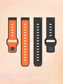 Dây đeo đồng hồ silicon 20mm/22mm tương thích với Samsung Galaxy Watch 7 FE 6 5 4 40mm 44mm / Samsung Watch 5 Pro 45 44mm / Samsung Watch 6 43mm / Samsung Watch 4 Classic 46mm, Dây đeo silicon chống nước, chống mồ hôi, thích hợp cho nam và nữ, thích hợp cho đồng hồ , đồng hồ, đồng hồ Garmin, màu đen và cam - Nhiều màu - Xem 6