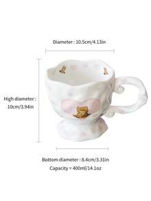 Căni ceramice drăguțe cu desene animate, căni de apă de înaltă calitate pentru cupluri, căni de cafea, potrivite ca suveniruri rafinate pentru fete