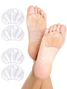 4pcs-Forefoot Pads,2Pcs Fan-Shaped Shock-Absorbing Anti-Slip Self-Adhesive Heel Protector Tool,Christmas, Winter, Pink, Graduation, Birthday, Holiday, Summer, Autumn, Spring, Y2K, Fancy Fashion, Women's Makeup, Makeup Party, Beach Travel, Camping, Outdoor School, Campus Travel, Festival Decoration Gifts, Roses, Girl Role Playing, Best Colors, Charm, Atmosphere