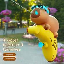 juguete de pistola de agua tipo capybara, juguete de playa de dibujos animados, tipo de presión - Multicolor - Ver 7