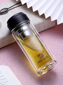 زجاجة مياه محمولة، كوب زجاجي مزدوج الجدران معزول، إبريق شاي مزدوج الجدران معزول، خيار هدية مثالي. قابل لإعادة الاستخدام ومزود بمصفاة شاي لتصفية أوراق الشاي، مصنوع من زجاج شفاف سميك عالي الجودة. مناسب للمناسبات التجارية والمنزل والسيارة أو الاستخدام في الأماكن الخارجية. سواء للمشروبات الساخنة أو الباردة - القهوة أو الحليب أو الشاي - هذا الكوب الزجاجي مريح للغاية.