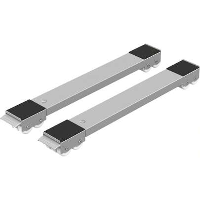 2Pcs Washing Machine Base With Brake, Extendable Appliance Rollers Refrigerator Heavy Duty Load 300kgs For Washer, Dryer, Refrigerator