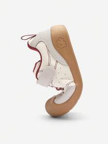 Balabala Baby Outdoor Shoes 2025 Spring/Autumn Anti-Slip Walking Shoes - White and Red - View 6