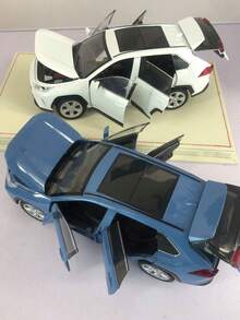 ESCBBXX 1 件 20 厘米长 x 9 厘米宽 x 7 厘米高，349 克锌合金压铸越野 SUV 模型玩具车，内饰精致，车身逼真，配有 4 个可打开的车门和引擎盖、滚动轮胎、转向前轮、减震器，适合儿童、男孩、金属收藏品、生日、节日礼物 - 彩色 - 查看 6
