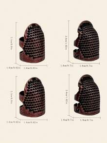 2 miếng bảo vệ ngón tay kim khâu nhiều màu sắc, miếng bảo vệ ngón tay bằng kim loại có thể điều chỉnh, bảo vệ đầu kim, ngăn ngừa kim, cỡ S cho đường kính ngón tay 1,3-1,5cm, cỡ M cho đường kính ngón tay 1,5-1,8cm - Nhiều màu 4 CÁI/TÚI - Xem 18