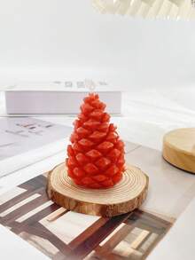1pc Pine Cone Shaped Scented Candle, Fragrant Candle, Gift, Holiday Candle, Scented Even Unlit, Decor For Study Or Living Room, Holiday Gift, Creative Decor, Photography Prop Home Decor Christmas Decorations Room Decor Christmas, Christmas Gifts - Multicolor - View 15