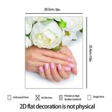 3pcs D Flat Frameless, Fashion Beauty Salon Spa Manicure & Nail Art Poster, Fashion Decorations, Frame Painting, Perfect Gift For Friends Family, Home, Room Mural, Office, Living Room, Bedroom Wall Decor, 8x10 Inch