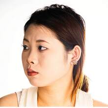 Pendientes de aro pequeños dorados para mujer, pendientes chapados en oro de 18K con circonita cúbica, pendientes de presión hipoalergénicos con diseño de corazón, pico y ojo malvado, pendientes delicados, regalo de joyería