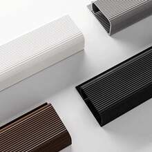 Bandeja de cables de escritorio de PVC de 40cm, gestión de cables debajo del canal de escritorio, ocultador de cables de entrada, sin perforación, organizador de cables para el hogar y la Oficina QEFU - Gris - Ver 5