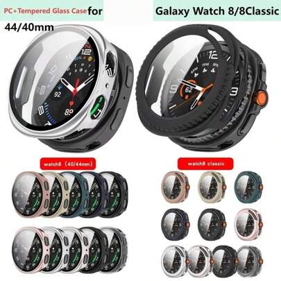 Capa Case Com Película Protetor de tela Compativel Para Sam sung Galaxy Watch 8 Classic Ultra 2 40 44 46mm 2025