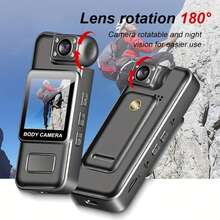 [Cámara de acción portátil] 1 pieza Cámara de acción portátil recargable con visión nocturna, lente rotativa 180°, adecuada para paseos nocturnos, ciclismo de montaña, aventuras en motocicleta, imprescindible para bloggers - 32-128 GB - Ver 2