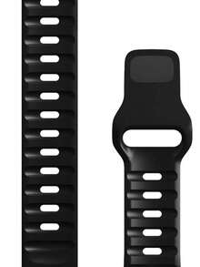 1pc Black Apple Watch Band, Outdoor Sports Climbing Fitness Yoga Waterproof Sweat-Resistant Ultra-Thin Soft 3D Embossed Texture Silicone Band Compatible With Apple Watch Ultra 3/2/1 SE S9/8/7/6/5/4/3/2/1 Series, 38/40/41mm, 42/44/45/46/49mm, Unisex Replacement Smartwatch Strap, Gift For Men & Women