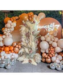 Orange Skin Tone Balloons, Orange Balloons, Nude Beige Balloons, Gold Metallic Balloons, Suitable For Gender Reveal Parties, Bachelorette Parties, Celebrations, Birthdays, Graduations, Anniversaries, Independence Day Parties, Bridal Showers, Christmas, Valentine's Day, Mother's Day - Multicolor - View 5