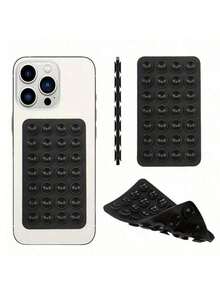 1pc Silicone Transparent Suction Cup Phone Case Stand, Suction Cup Phone Holder, Octobuddy, Sticky Phone Stand, Suitable For Smartphones