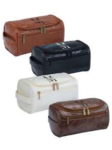 Set da viaggio personalizzato da uomo con portafoglio e borsa da toilette - Borsa da toilette personalizzata per anniversari, testimoni di nozze o regalo per lui, borsa da viaggio da uomo, borsa da viaggio per lui, regalo per testimoni di nozze, regalo per testimoni di nozze, borsa da toilette da uomo, borsa da toilette per lui, regalo per testimoni di nozze, borsa in pelle da uomo, nuovo anno glamour
