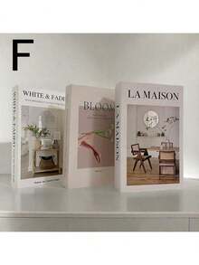 3pcs Vintage-Style Decorative Fake Books, Prop For Bookshelf Decor, Coffee Shop/Hotel, Photography, Film/Video