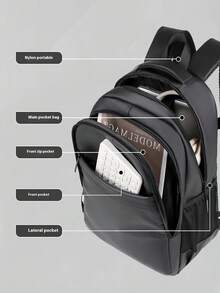 Men's Casual Crossbody Bag, Shoulder Bag For Students, Unisex Messenger Bag With Large Capacity, Minimalist Solid Color Shoulder Bag For Work And Commute Large Capacity Bag