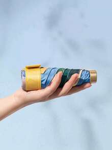 1 pièce Mini parapluie pliant, imperméable, protection UV, parapluie de voyage polyvalent, compact et portable