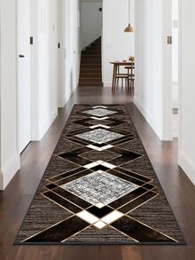 1pc Printed Carpet, Suitable For Bedroom, Hallway, Etc., Absorbent & Soft, Easy To Clean, Also Can Be Used As Kitchen Decor, Kitchen Mat, Faux Wool Material, Stain-Resistant, Indoor & Outdoor Use, Applicable For Entrance, Bedroom, Home Decor, Multiple Colors Available, Also Suitable For Living Room, Bedroom, Laundry Room, Machine Washable. - Multicolor - View 6