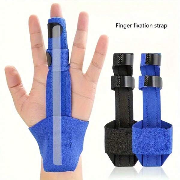 1pc Adjustable Finger Splint With Safety Fastener, Suitable For Sports-Related Finger Rehabilitation