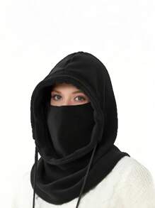 Unisex Fleece Balaclava Hat, Lightweight Sun Protection Cycling Cap, Winter Ear & Neck Warmer Hat With Thermal Lining, Ski Mask, Polyester Knit Full Head & Neck Warmer, Suitable For Both Men And Women - Multicolor - View 7