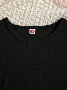 Young Girls T-Shirts - Black - View 3