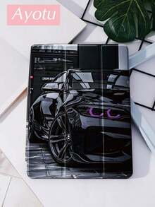 Ayotu 酷炫跑车 iPad 保护壳，兼容 iPad 10.2 英寸 2021/2020 iPad 第 9/8 代，兼容三星 Galaxy Tab A8 10.5 英寸 2022 带笔架，兼容 Kindle Paperwhite 第 12 代 2024，支持自动睡眠/唤醒盖，时尚保护壳 - 彩色 - 查看 2