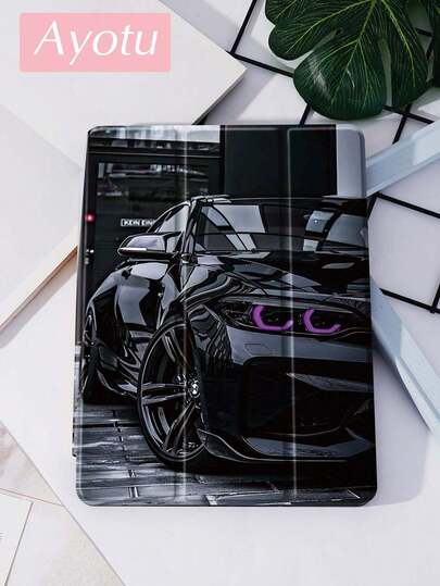 Ayotu Cool Sports Car IPad Case Compatible With IPad 10.2 Inch 2021/2020 IPad 9th/8th Generation,Compatible With Samsung Galaxy Tab A8 10.5 Inch 2022with Pen Holder,Compatible With Kindle Paperwhite 12th Gen 2024,Supports Automatic Sleep/Wake Lid,Fashion Protective Case