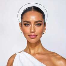 1pc Gold, Silver, Gun Black Halo Crown - Goddess Headpiece, Queen Crown, Bridal Headband, Photography Prop, Party Crown, Festival Crown, Halloween