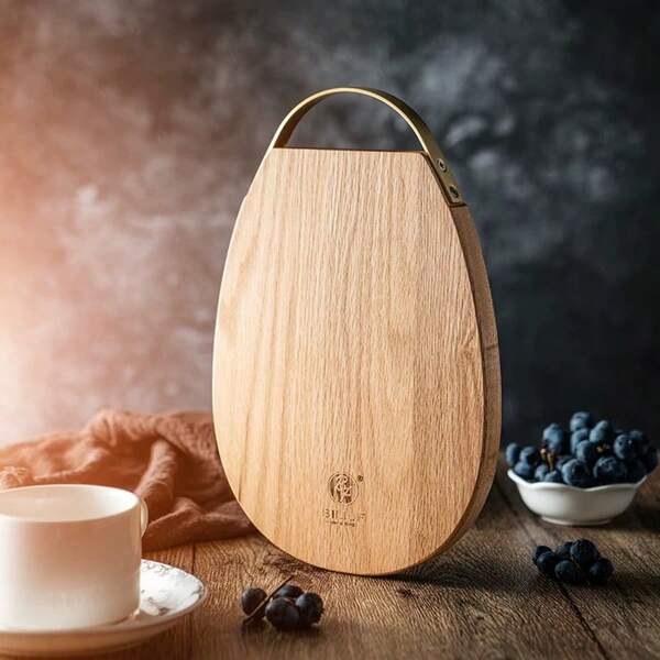 1 szt. Drewniana taca w kształcie łzy, talerz do steków, stolik kawowy do salonu, talerz na owoce, luksusowy talerz na owoce