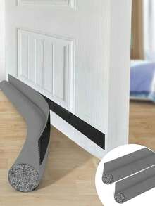 96cm Leder Türdichtung - windundurchlässig, schalldämmend, wasserdicht & insektensicher, selbstklebender Zugluftschutz