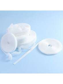 1 قطعة شريط ملون غير مرن بطول 4.57 متر أحادي الجانب، شريط مخمل ساتان، شريط مخمل ساتان، عقدة الفراشة DIY للملابس (باستثناء لفة الأنبوب الورقي، قد يختلف الطول قليلاً بسبب القياس اليدوي)