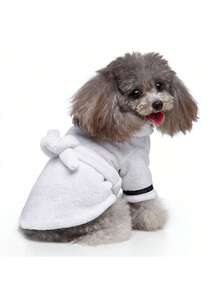 1件宠物连帽浴袍 [四季] 小狗和小猫连帽浴袍 - 3秒速干，可爱宠物睡衣和浴袍 - 彩色 - 查看 17