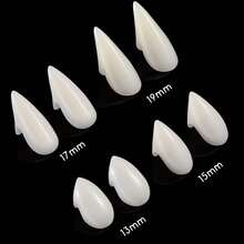 Set Of 8 Vampire Teeth 4 Size Halloween Cosplay Fangs Fake Teeth Halloween Party Cosplay Dentures Prop
